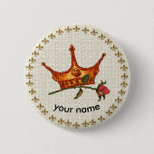 Schaltfläche Rose Button krönen (Vorderseite)