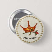 Schaltfläche Rose Button krönen (Vorne & Hinten)