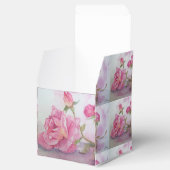 Schaltfläche Rose Geschenkschachtel (Geöffnet)