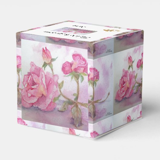 Schaltfläche Rose Geschenkschachtel (Rückseite)