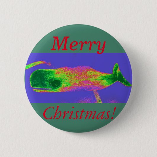 Schaltfläche "Rot/Grün" für Weihnachtswale Button (Vorderseite)