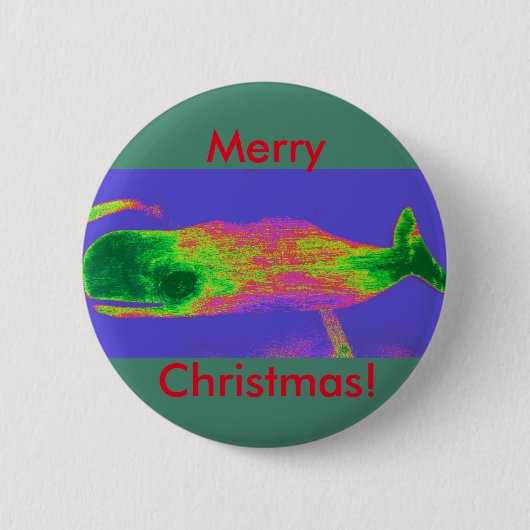 Schaltfläche "Rot/Grün" für Weihnachtswale Button (Vorderseite)