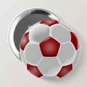 Schaltfläche Rot und Weiß Button (Vorne & Hinten)