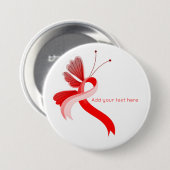 Schaltfläche "Rot und Weiß" Button (Vorne & Hinten)