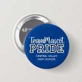 Schaltfläche "Royal Blue School Pride Mascot Name" Button (Vorne & Hinten)