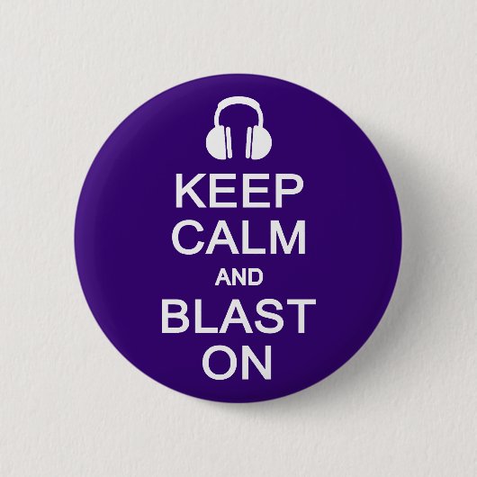 Schaltfläche "Ruhe und Aufblasen behalten" Button (Vorderseite)