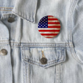 Schaltfläche "Runde der Vintagen amerikanischen Fl Button (Beispiel)