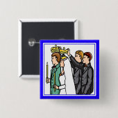 Schaltfläche: Russisch-Orthodox Button (Vorne & Hinten)