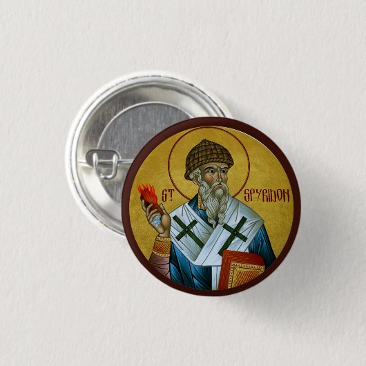 Schaltfläche Saint Spyridon Button (Vorne & Hinten)