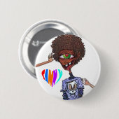 Schaltfläche "Samnx Afro"-Liebe Button (Vorne & Hinten)