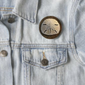 Schaltfläche "Sand Dollar Seashell Foto Custom But Button (Beispiel)