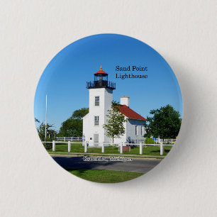 Schaltfläche Sand Point Lighthouse Button