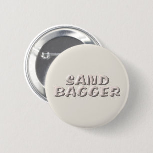 Schaltfläche Sandbagger mit weißem Sand Button