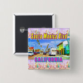 Schaltfläche "Santa Monica Blvd 1" Button (Vorne & Hinten)