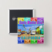 Schaltfläche "Santa Monica Blvd 3" Button (Vorne & Hinten)