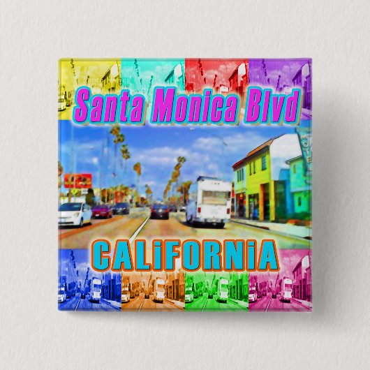 Schaltfläche "Santa Monica Blvd 3" Button (Vorderseite)