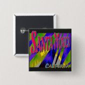 Schaltfläche "Santa Monica Night Palms" Button (Vorne & Hinten)