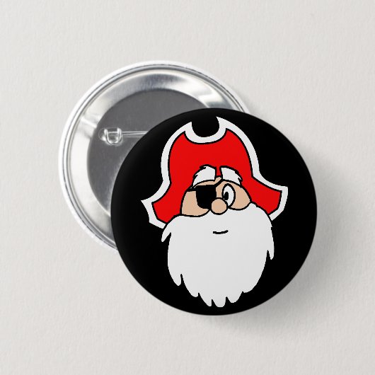Schaltfläche Santa Pirate Button (Vorne & Hinten)