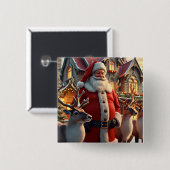 Schaltfläche Santa und Reindeke Button (Vorne & Hinten)