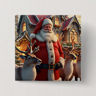 Schaltfläche Santa und Reindeke Button