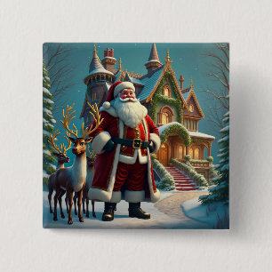 Schaltfläche Santa und Reindeke Button