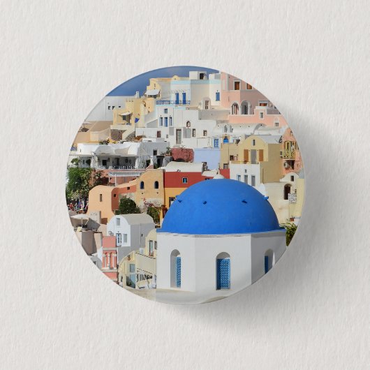 Schaltfläche Santorini-Architektur / Abzeichen Button (Vorderseite)
