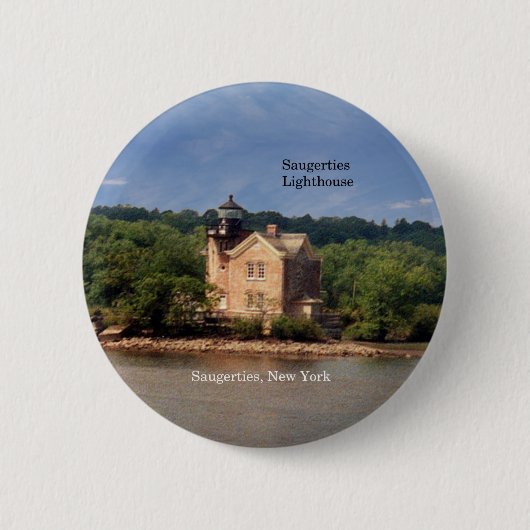 Schaltfläche Saugerties Lighthouse Button (Vorderseite)
