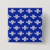Schaltfläche SCANDIA BLUE STRICK Square Button (Vorderseite)