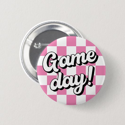 Schaltfläche "Schachbrett Board Game Day Uni" Button (Vorne & Hinten)