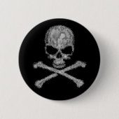Schaltfläche Schädel und Kreuzknochen Button (Vorderseite)