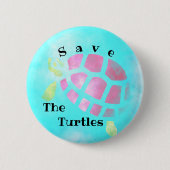 Schaltfläche "Schildkröten rett" Button (Vorderseite)