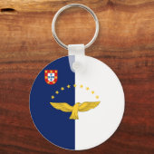 Schaltfläche Schlüsselanhänger der Azoren-Inseln (Vorderseite)