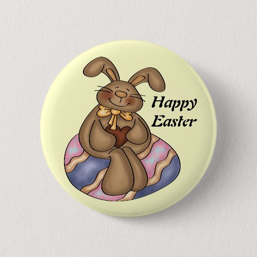 Schaltfläche "Schokolade Osterhasen" Button (Vorderseite)