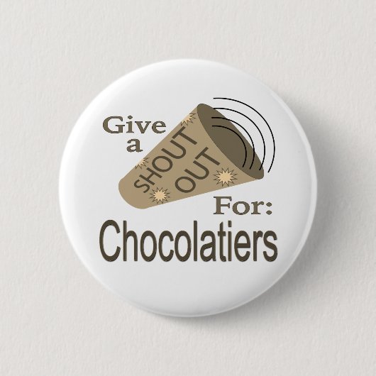 Schaltfläche "Schokoladensucher ausrufen" Button (Vorderseite)
