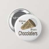 Schaltfläche "Schokoladensucher ausrufen" Button (Vorne & Hinten)