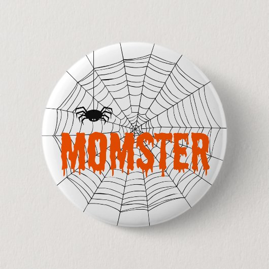 Schaltfläche "Schriftart Spider" für Momster Orang Button (Vorderseite)