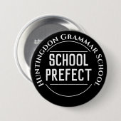 Schaltfläche Schulpräfektion Abzeichen Button (Vorne & Hinten)