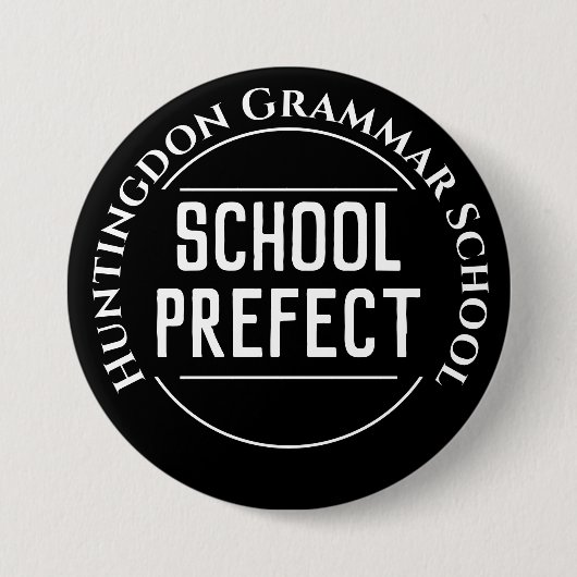Schaltfläche Schulpräfektion Abzeichen Button (Vorderseite)