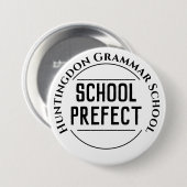 Schaltfläche Schulpräfektion Abzeichen Button (Vorne & Hinten)