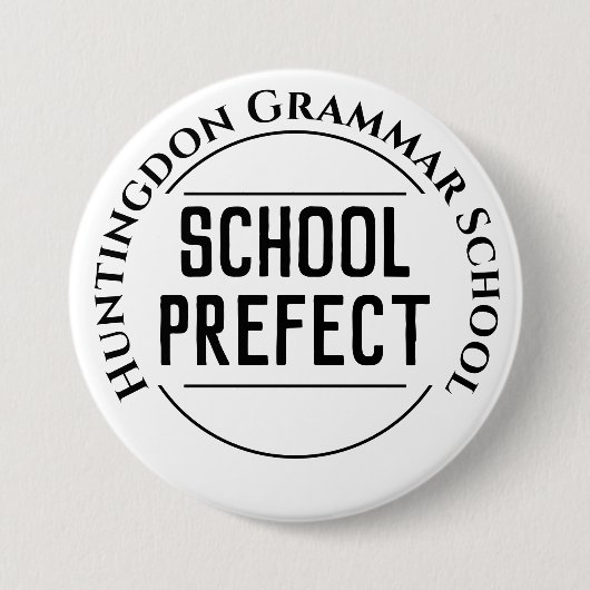 Schaltfläche Schulpräfektion Abzeichen Button (Vorderseite)