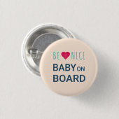 Schaltfläche "Schwangerschaft Pink und Blue Baby a Button (Vorne & Hinten)