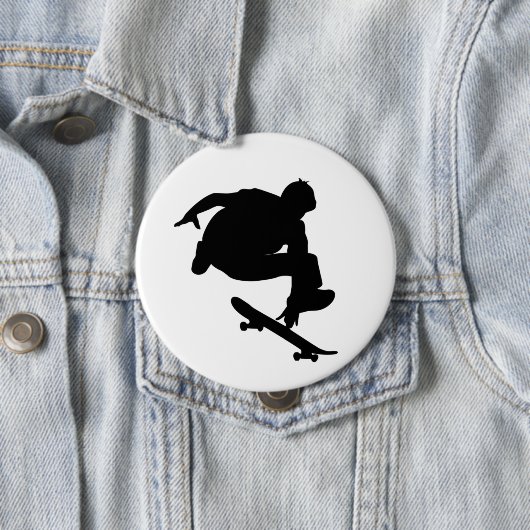Schaltfläche "Schwarz bei der Skateboarder" Button (Beispiel)