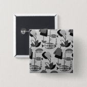 Schaltfläche Schwarz-Weiß-Muster Button (Vorne & Hinten)