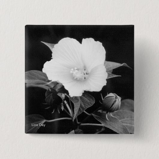 Schaltfläche Schwarz-Weiß-Rosa-Flachbildschirm Button (Vorderseite)