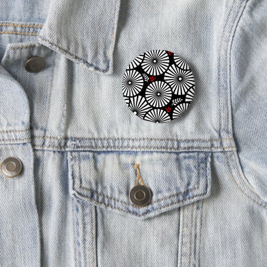 Schaltfläche Schwarz-weiße Blume rückgängig machen Button (Beispiel)