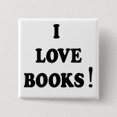 Schaltfläche "Schwarze Bücher für die Liebe" Button (Vorderseite)