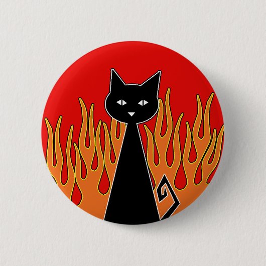Schaltfläche "Schwarze Katze" Button (Vorderseite)