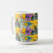 SCHALTFLÄCHE, SCHWARZE KATZE- UND HALLOWEEN BREW KAFFEETASSE (Vorderseite Links)