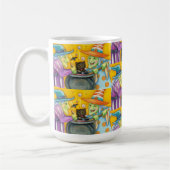 SCHALTFLÄCHE, SCHWARZE KATZE- UND HALLOWEEN BREW KAFFEETASSE (Links)