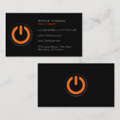 Schaltfläche "Schwarzer Power", Technologie - Visi Visitenkarte (Vorne/Hinten)